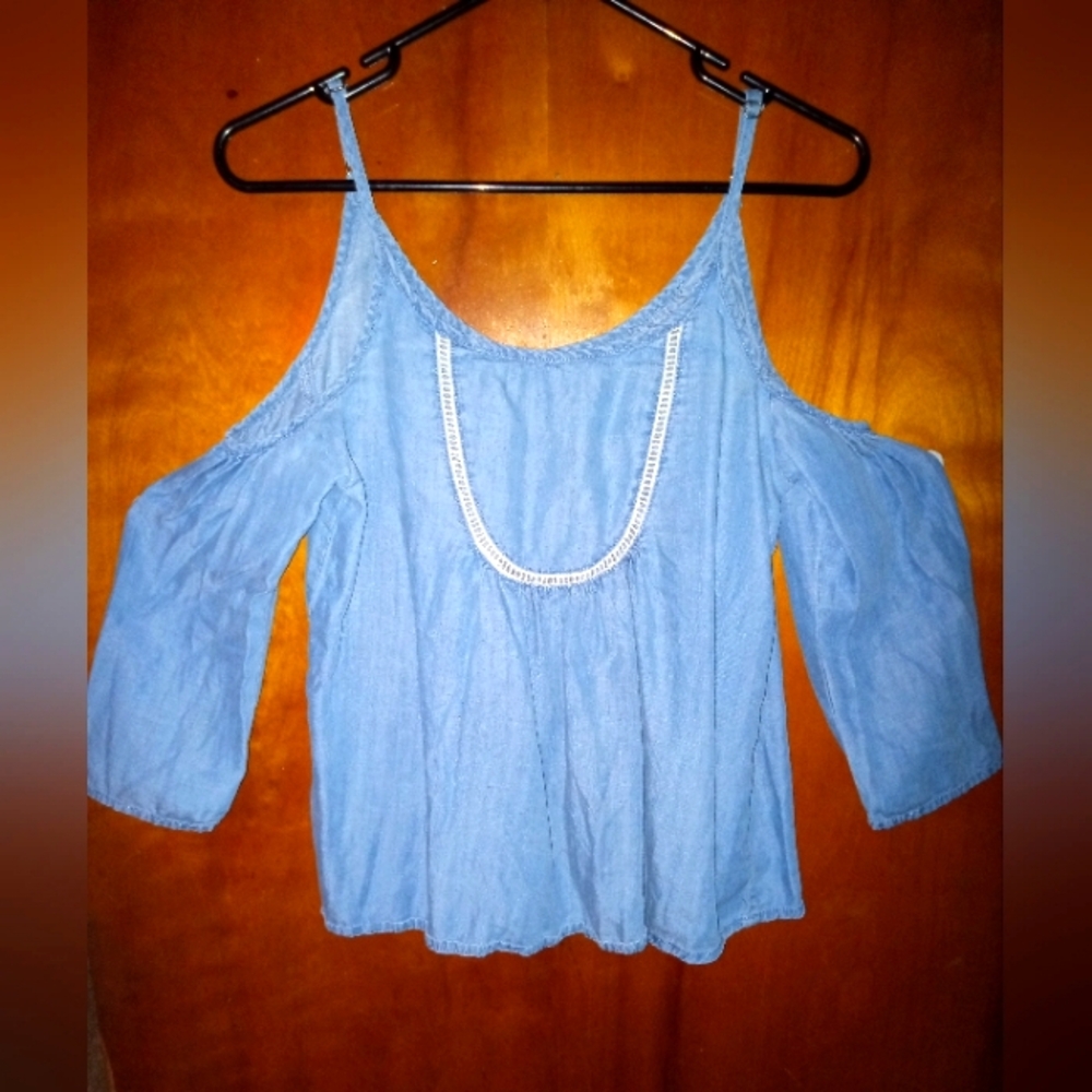 Cato's Off The Shoulder Denim Top
